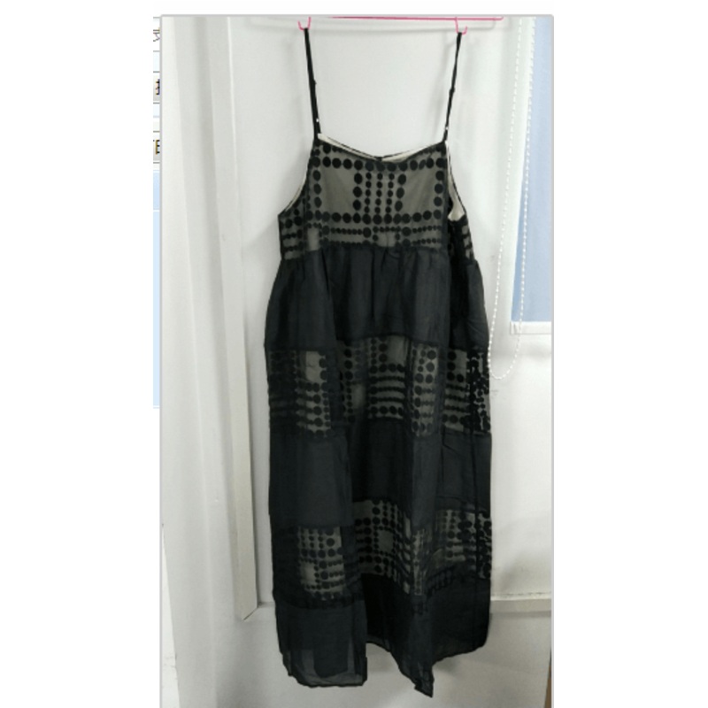 Casual Polyester Spliced Women Slip Dress