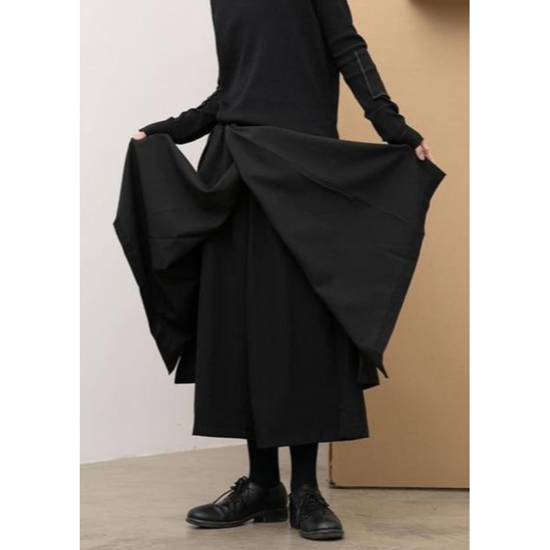 Women Pleated Trendy Fashion New Elastic Waist Wide Leg Pants
