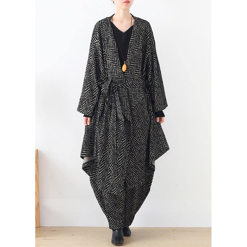 High-end Yarn-dyed Stripe Irregular Ladies Suit British Fashion Atmosphere Multi-wear Two-piece