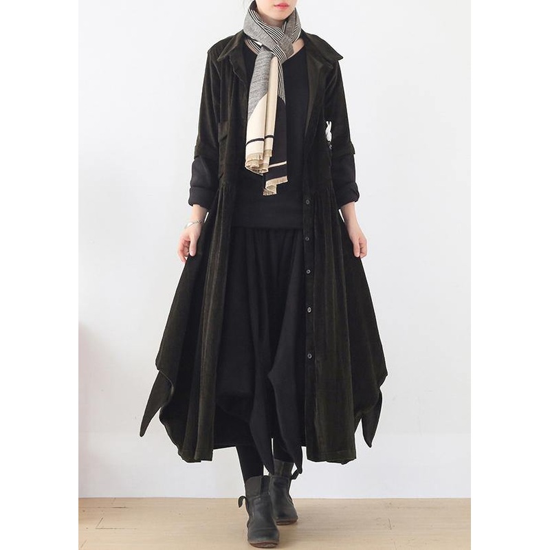 Loose false two pieces Fine spring outwear army green jackets