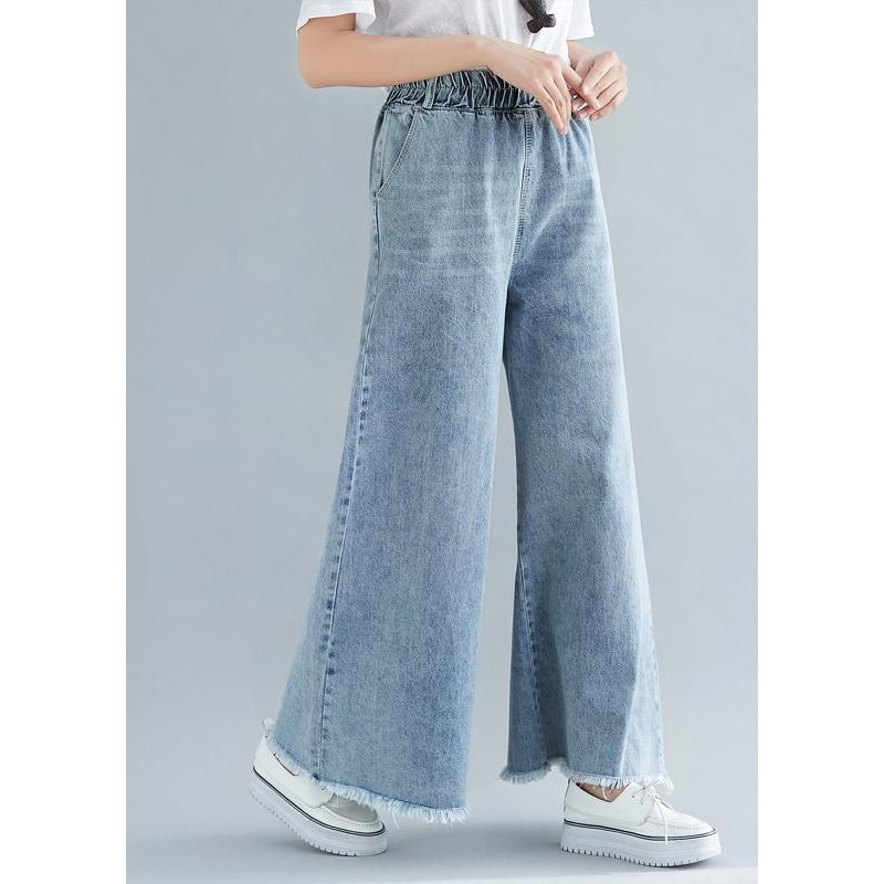 Women's Elastic Waist Wide Leg Pants