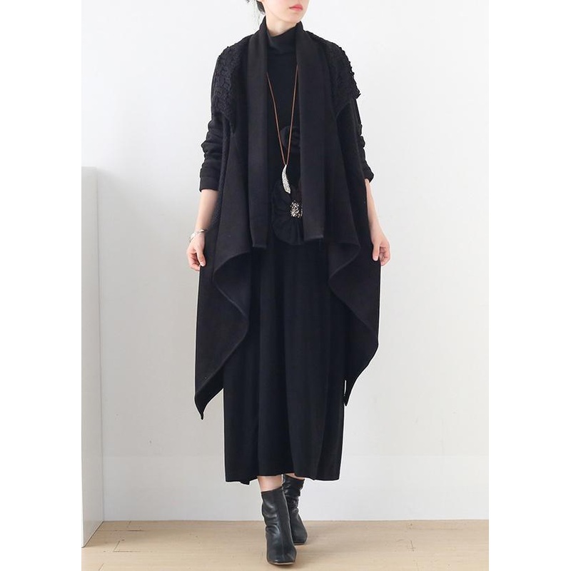 Women's sweater knitted stitching plus size outer cover