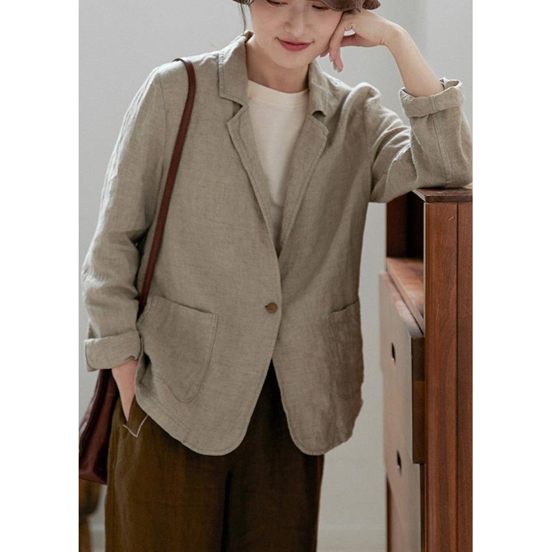 Classy Notched Plus Size Coat Gifts Cinched Spring Outwears
