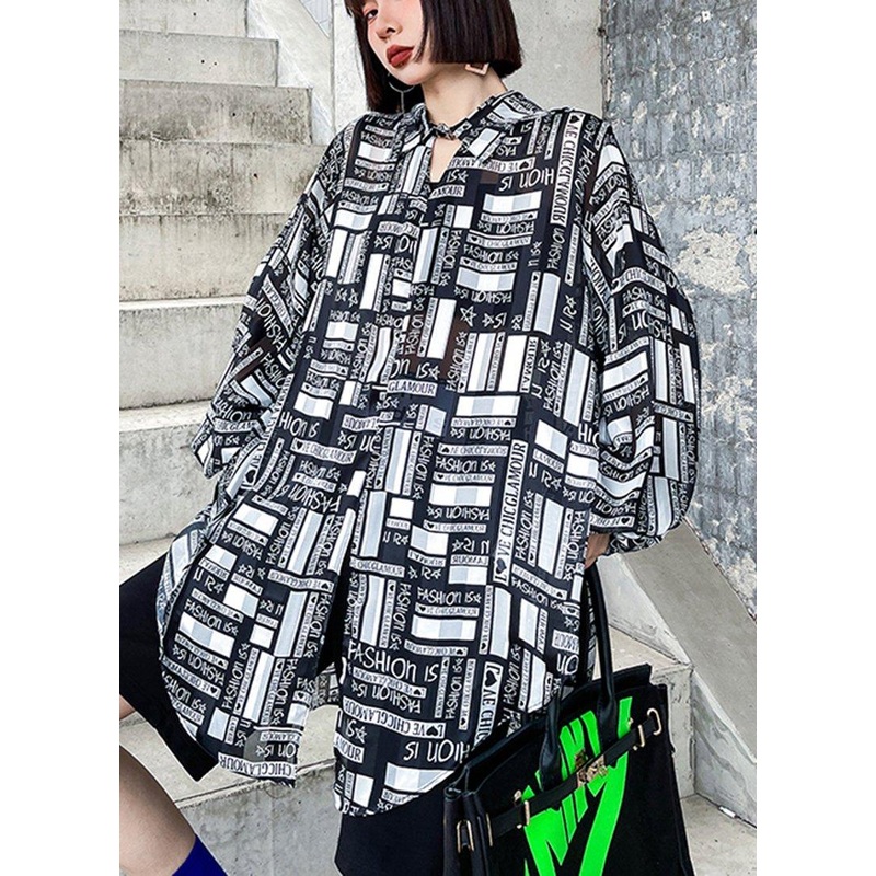 Bohemian Graphic Button Long sleeve Shirt