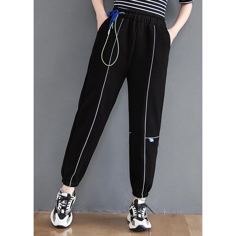 Loose Black Pant Casual Spring Women Trousers