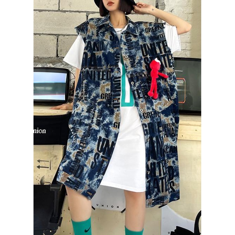 New Women Spring And Spring Fashion Denim Vest