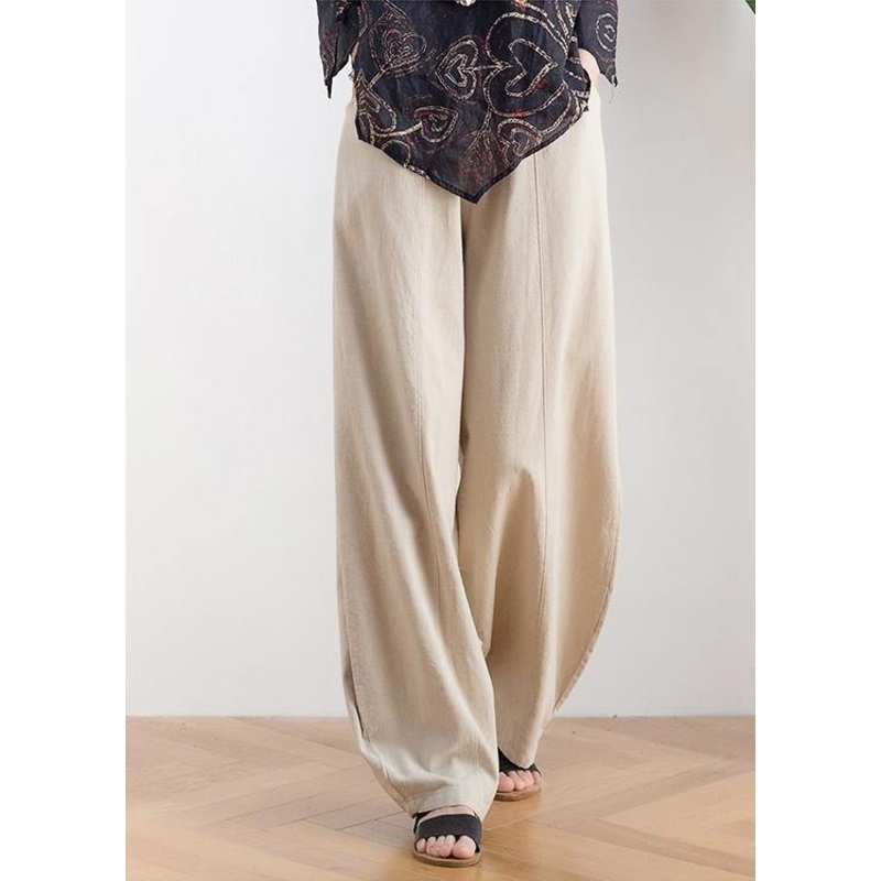 Boho Elastic Waist Harem Pants Khaki ( Limited Stock)