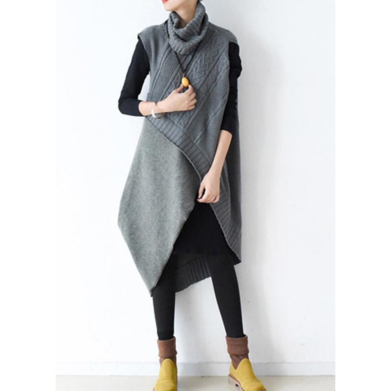 2021 Fall New Knit Stitched Dress Two Piece Set