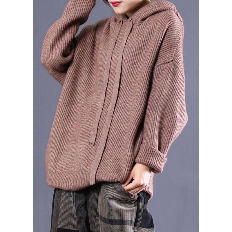 Boho Red Chocolate Knit Fall Knit Top