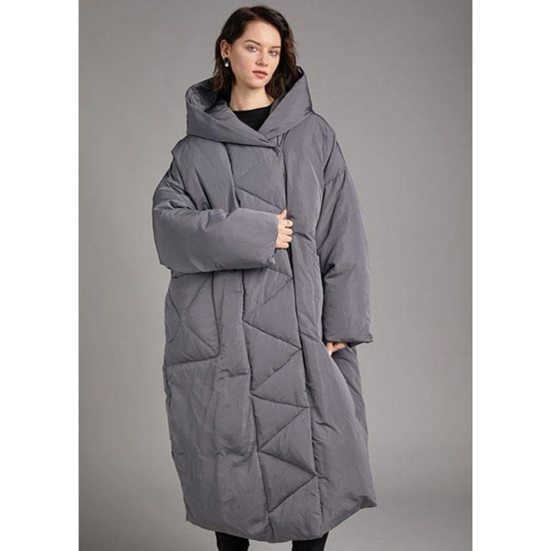 Beautiful Grey Casual Button fashion Winter Duck Down Jackets