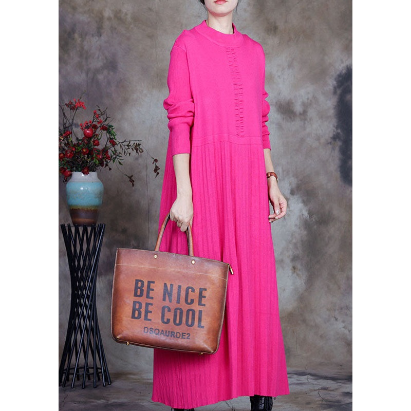 Plus Size Rose slim fit Knit Long Sweater Winter
