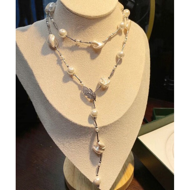 Style White Stainless Steel Pearl Pendant Necklace