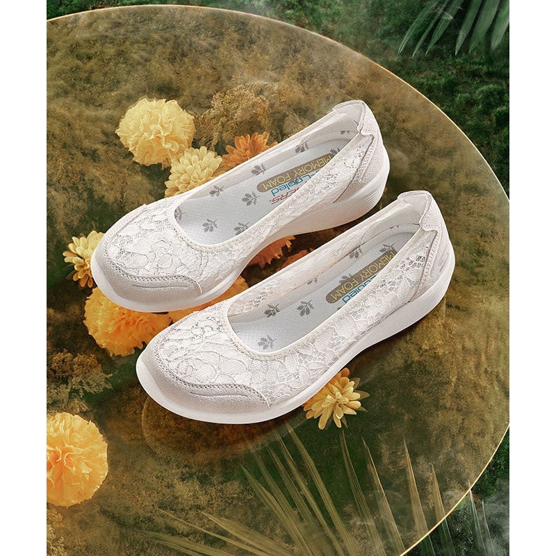 Casual Lace Wedge Heels White Women Splicing Suede