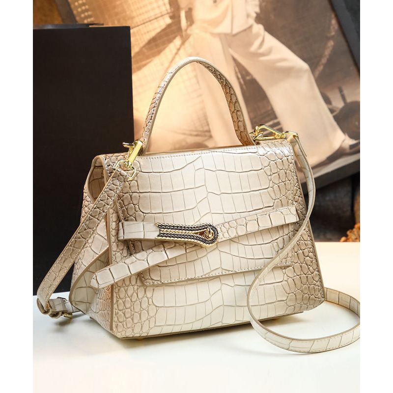 Elegant Gradient Color Alligator Pattern Versatile CrossBody Women Handbags