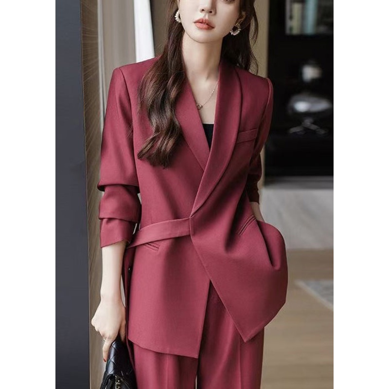 Unique Mulberry Oversized Spandex Coats Spring