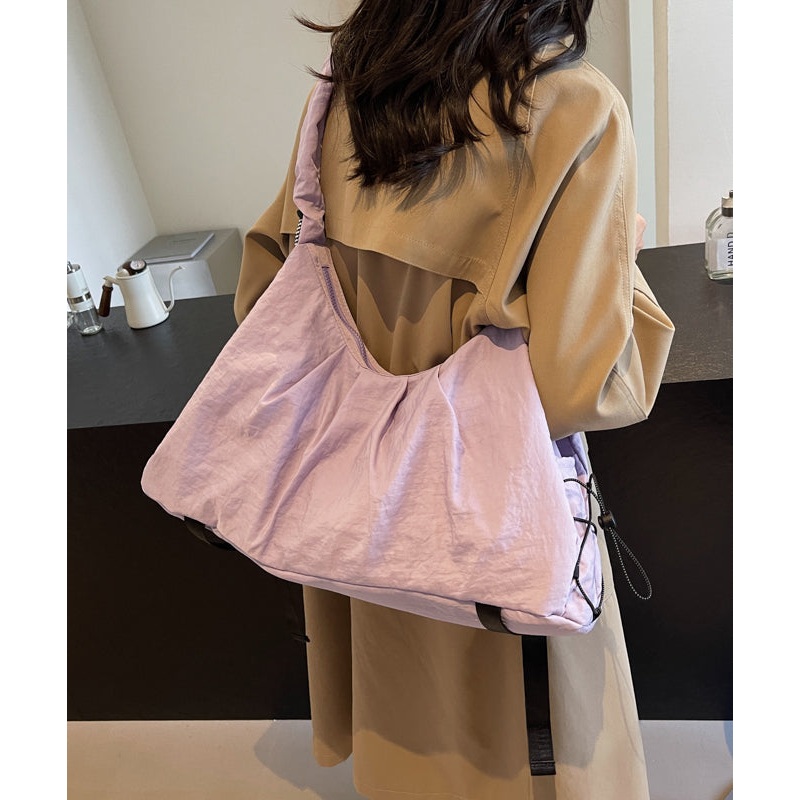 Simple Purple Durable Large Capacity Messenger Bag