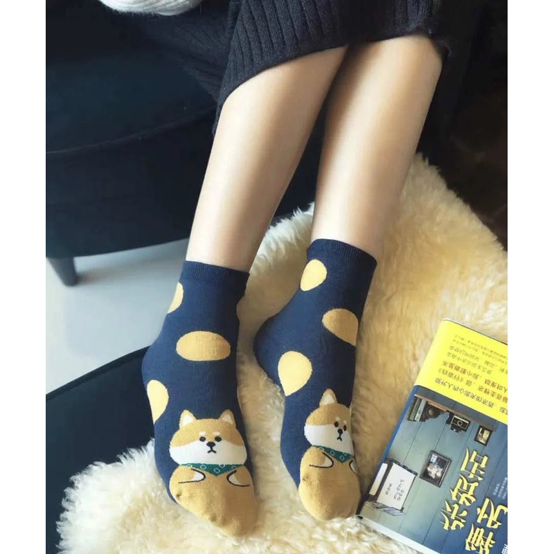 Women's Korean Mid Calf Socks Cotton Socks Autumn And Winter Thick Style
