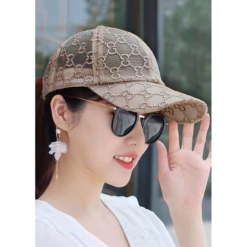 Beautiful Khaki Embroidery Baseball Cap Hat
