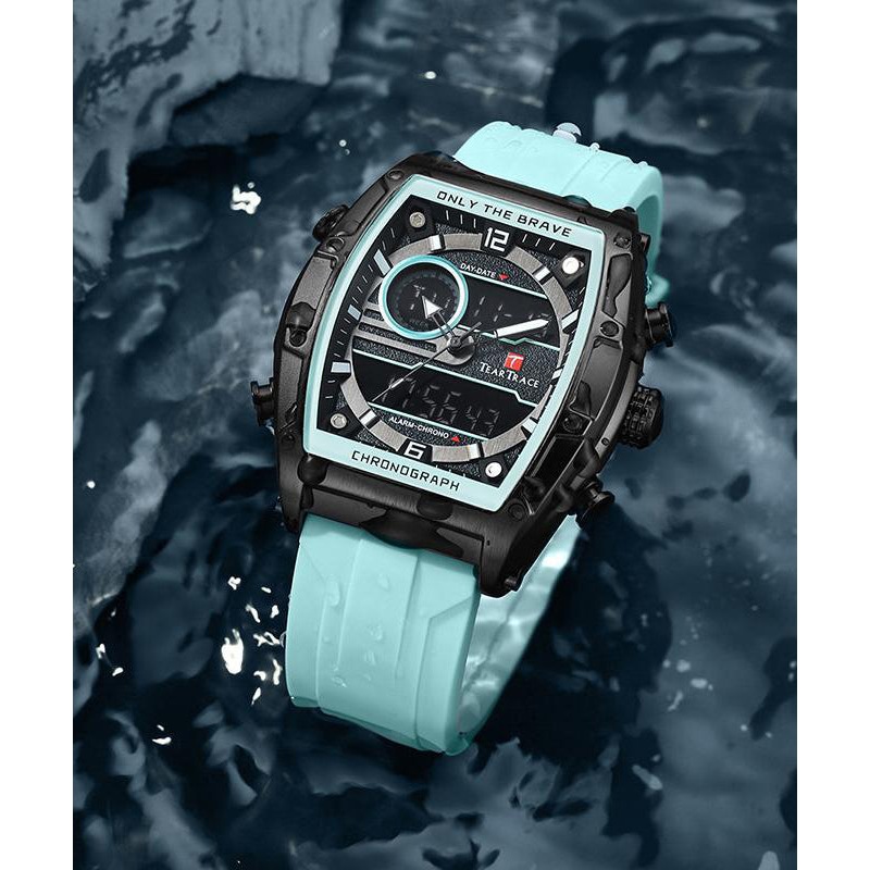 Original Light Green Silicone Rubber Waterproof Luminous Watch